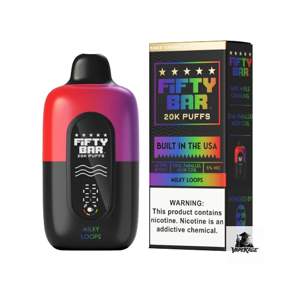 Fifty Bar Black Series 20K Disposable Vape - Image 7