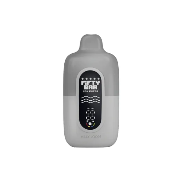 Fifty Bar Milky Loops Silver Series 2% 20K Puff Disposable