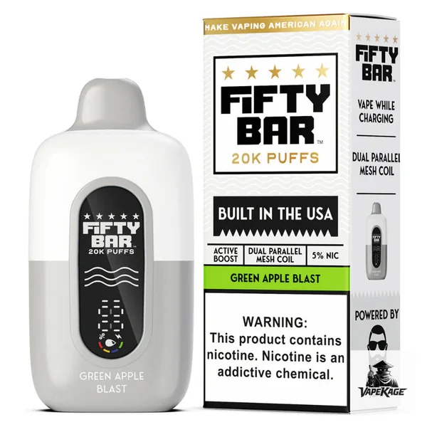 Fifty Bar White Series 20K Disposable Vape - Image 2