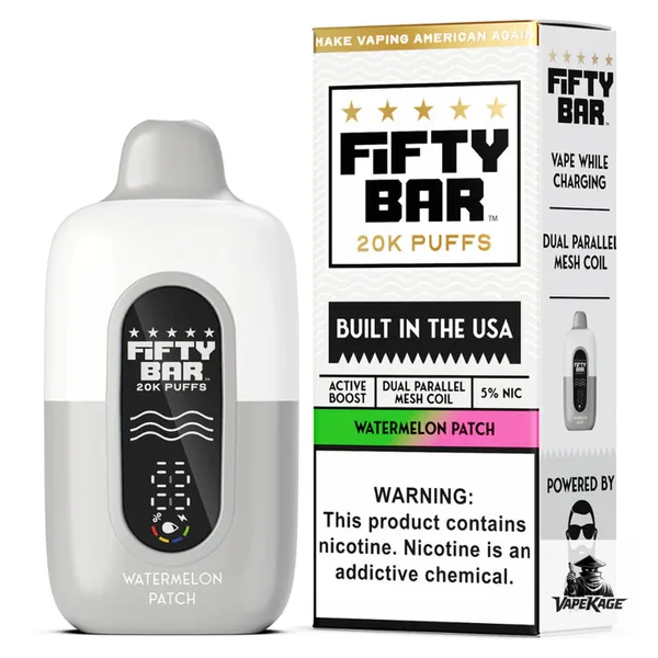 Fifty Bar White Series 20K Disposable Vape - Image 11