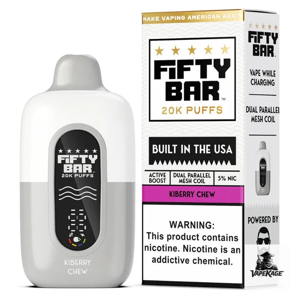 Fifty Bar White Series 20K Disposable Vape - Image 4