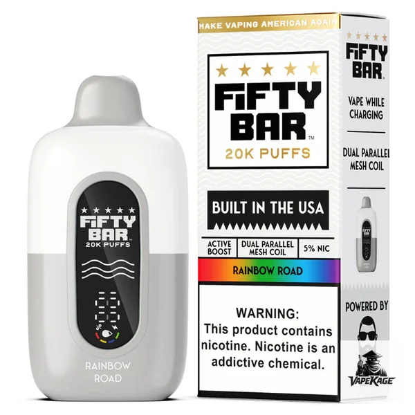 Fifty Bar White Series 20K Disposable Vape - Image 7