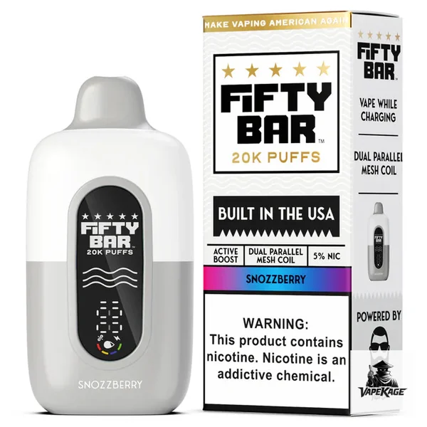 Fifty Bar White Series 20K Disposable Vape - Image 8