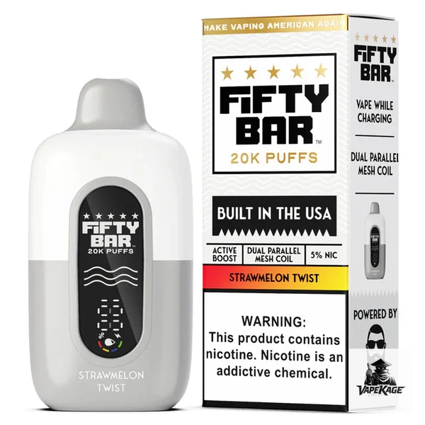 Fifty Bar White Series 20K Disposable Vape - Image 9