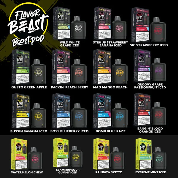 Flavor Beast Level X Boost Pods 25,000 Puffs (battery not included) - Image 3