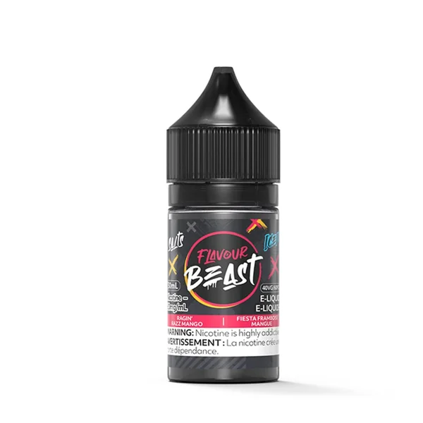 Flavour Beast Ragin' Razz Mango Iced 30ml Nicotine Salt eLiquids