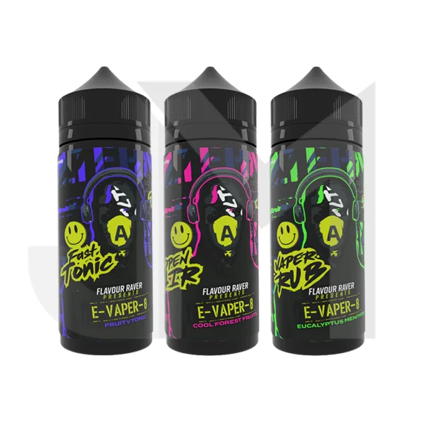 Flavour Raver E-Vaper-8 100ml Shortfill 0mg (70VG/30PG)