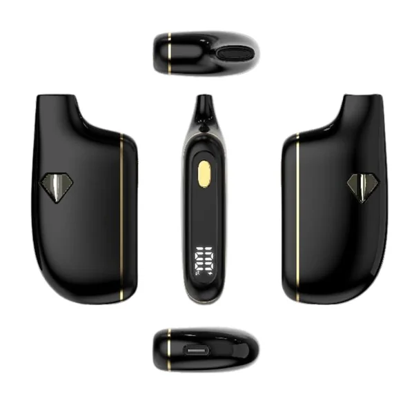Fler Quadra Oil Dispo Vape (Empty) 4mL with Screen - Image 4