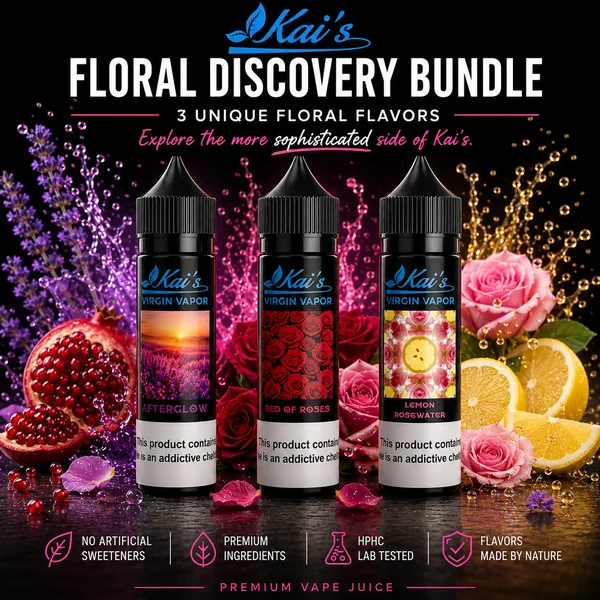 Floral Vape Juice Discovery Bundle | Botanical & Unique Flavors