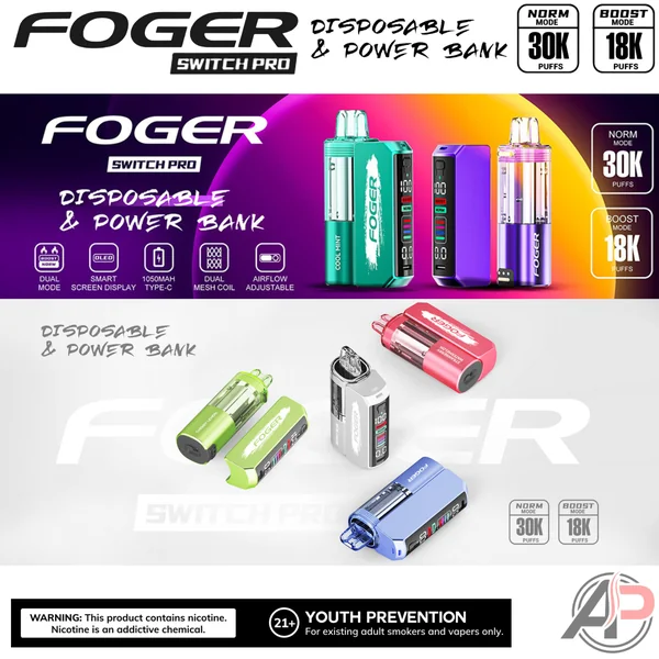 Foger Switch Pro 30k Puffs Disposable Vape Device - Image 2