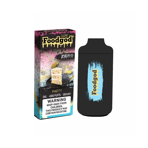 Foodgod Luxe Zero Nicotine Disposable 4000 Puffs 0% Nicotine Free - Party