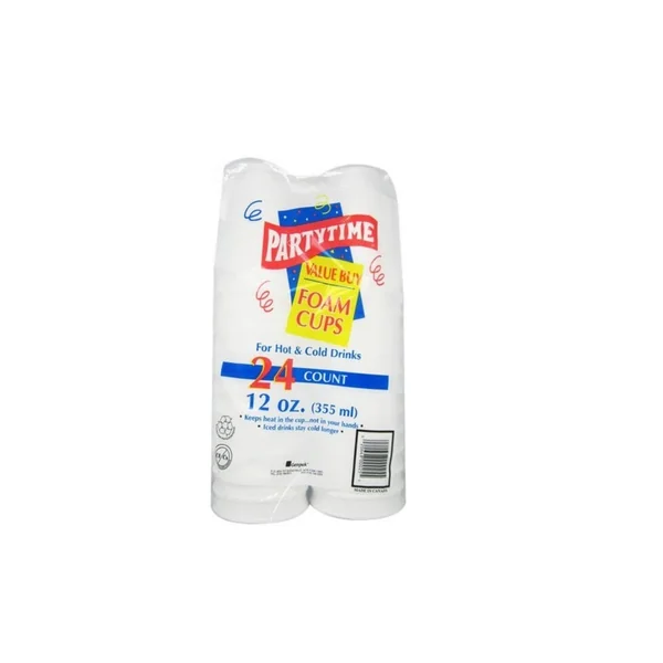 FORM CUPS PARTY TIME12OZ 24CT
