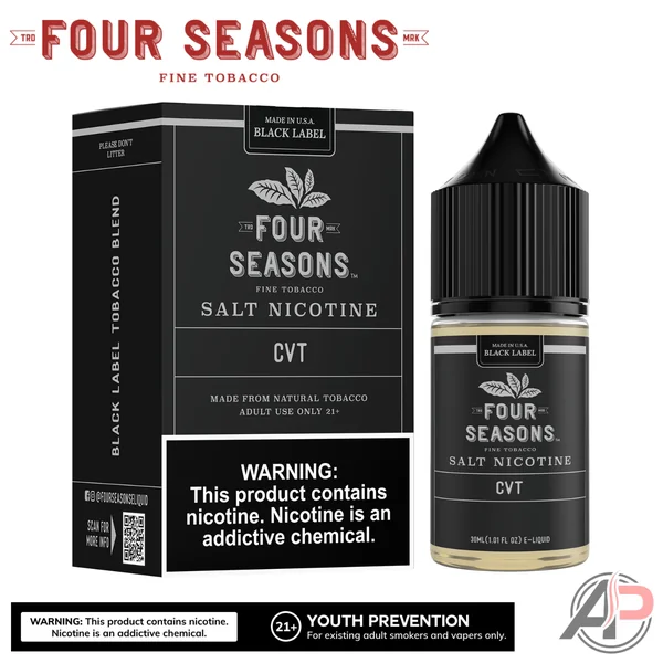 Four Seasons CVT Black Label E-Liquid 60mL - Image 2