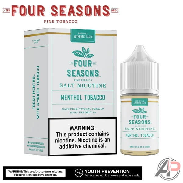 Four Seasons Menthol Tobacco E-Liquid 60mL - Image 2