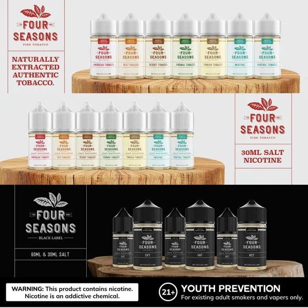 Four Seasons Turkish Tobacco E-Liquid 60mL - Image 3