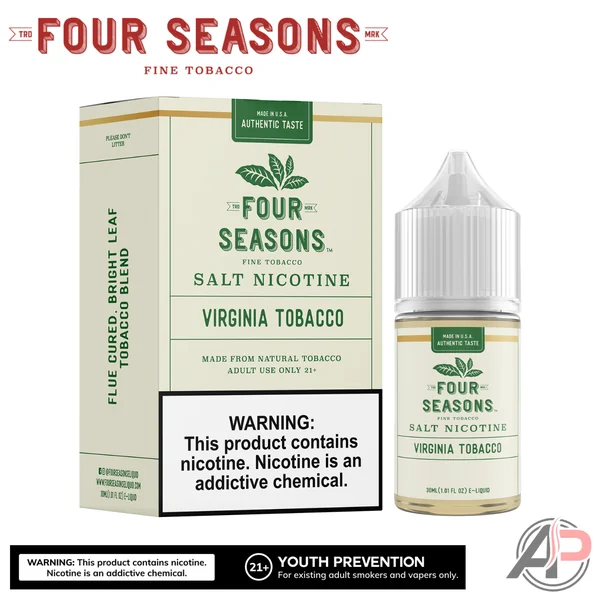 Four Seasons Virginia Tobacco E-Liquid 60mL - Image 2