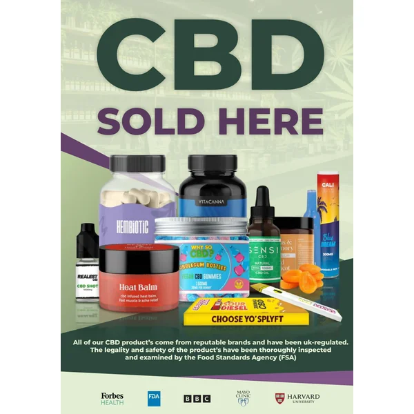 FREE CBD Sales & Promotional A3 Poster - For Your Business!