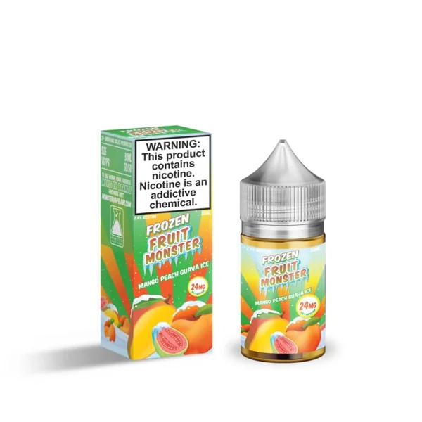 Frozen Fruit Monster Salt Mango Peach Guava Ice eJuice