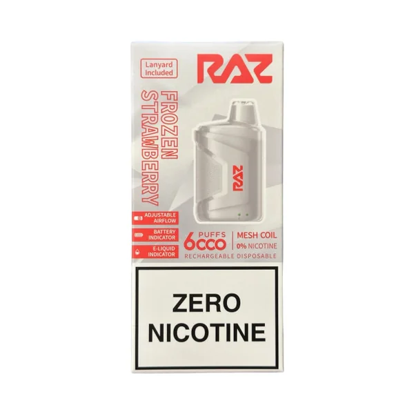 Frozen Strawberry - RAZ CA6000 - Zero Nicotine