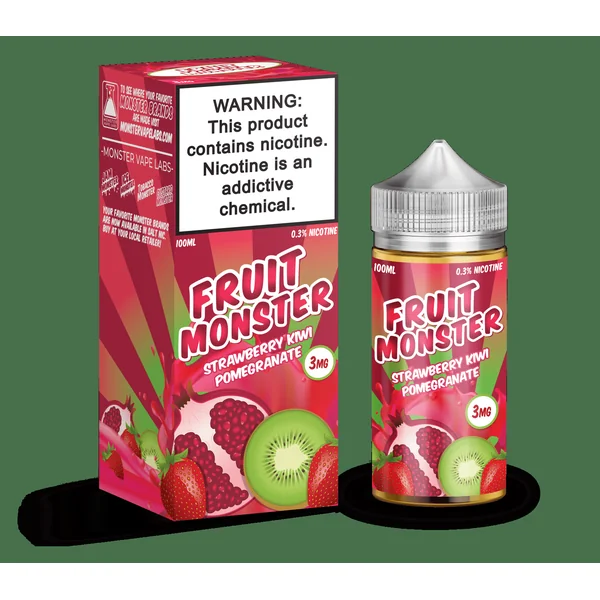 Fruit Monster Strawberry Kiwi Pomegranate 100ml Vape Juice