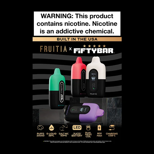 FRUITIA X FIFTY BAR Poster 12x18