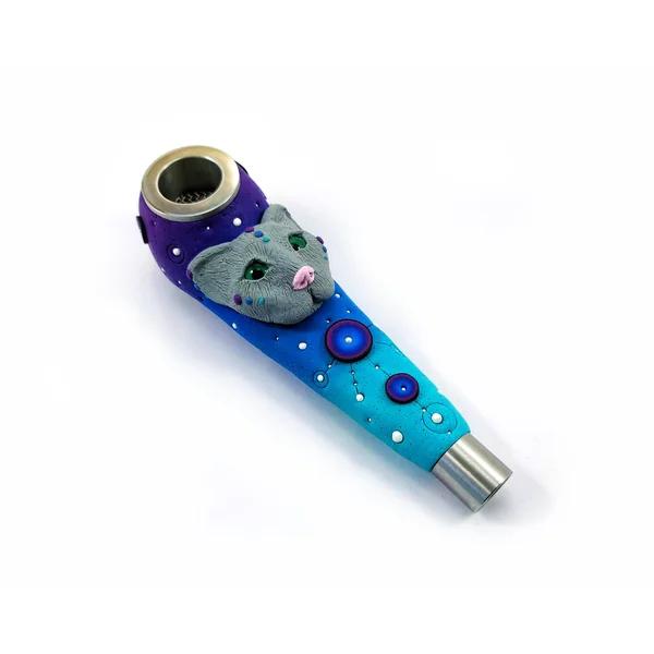Gadzyl Gray Cat Metal Pipe