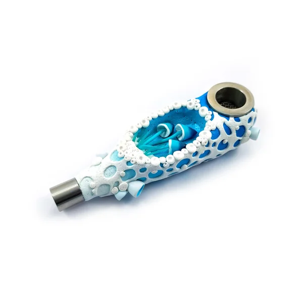 Gadzyl Light Blue Mushroom Metal Pipe - Image 4