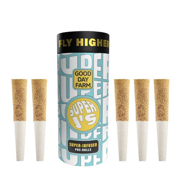 GDF: Infused Pre-Roll Pack | Puff Pastry x Caramel Kush | Super Js | 0.5g ea | 5pk