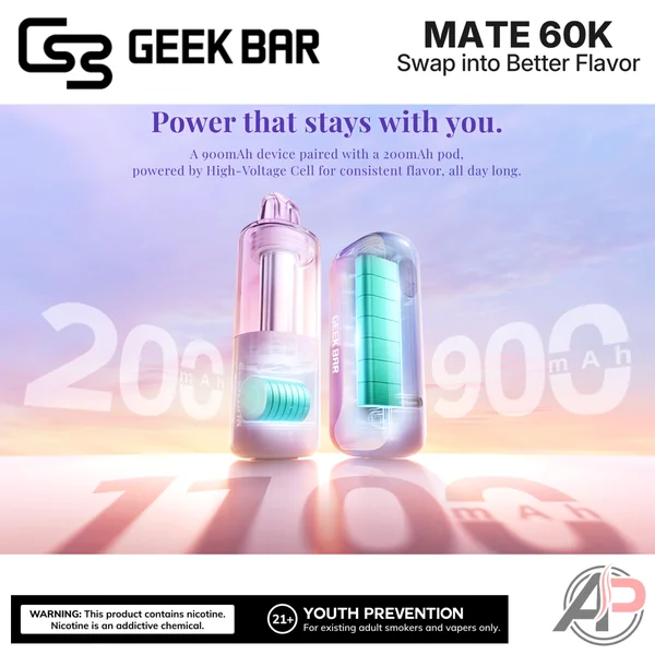 Geek Bar Mate 60,000 Puffs Disposable Vape Device Kit - Image 2