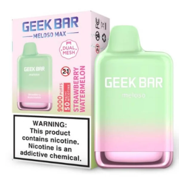Geek Bar Meloso MAX Disposable Vape 9000 Puffs (5 Pack ) - Image 3