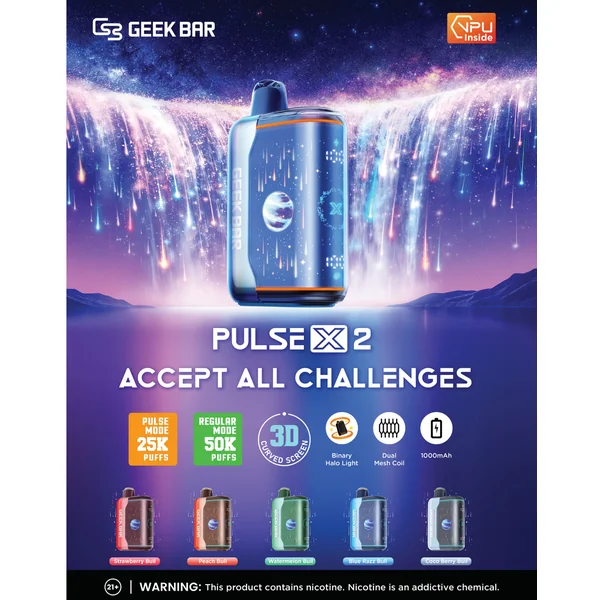 Geek Bar Pulse X2 50K Disposable 18mL (5/pack) - Image 6