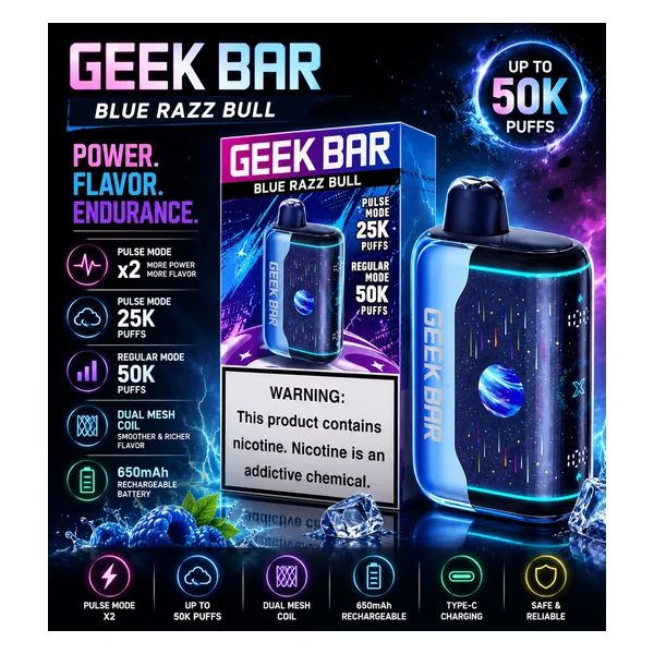 Geek Bar Pulse X2 Bull Edition 50K Puffs Disposable Vape