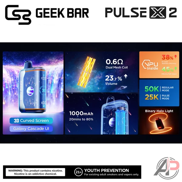 Geek Bar Pulse X 2 50,000 Puffs Disposable Vape Device - Image 10