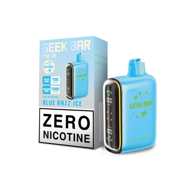 Geek Bar Pulse ZERO Nicotine 15,000 Puffs Disposable Vape 16mL - Image 2