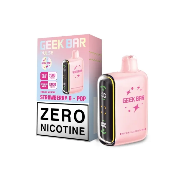 Geek Bar Pulse ZERO Nicotine 15,000 Puffs Disposable Vape 16mL - Image 3