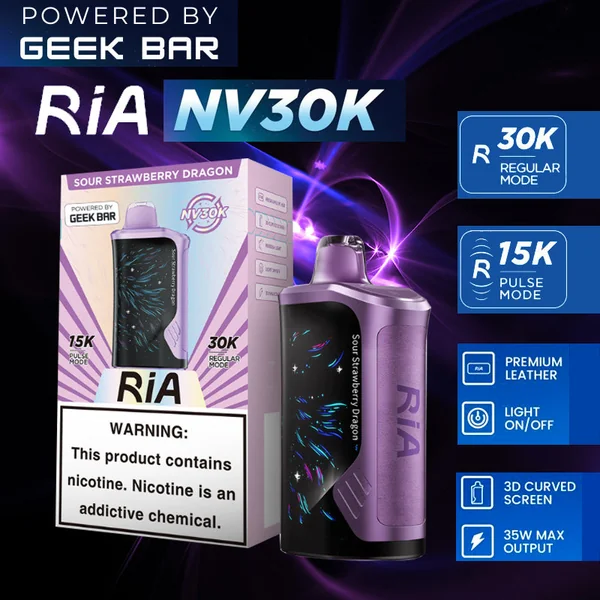 GEEK BAR RIA NV30K Disposable 5% Wholesale - Image 11