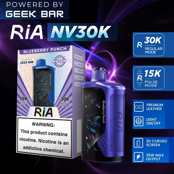 GEEK BAR RIA NV30K Disposable 5% Wholesale - Image 3