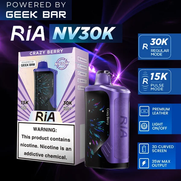 GEEK BAR RIA NV30K Disposable 5% Wholesale - Image 4