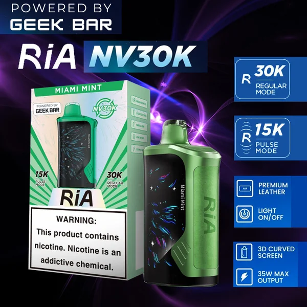 GEEK BAR RIA NV30K Disposable 5% Wholesale - Image 7