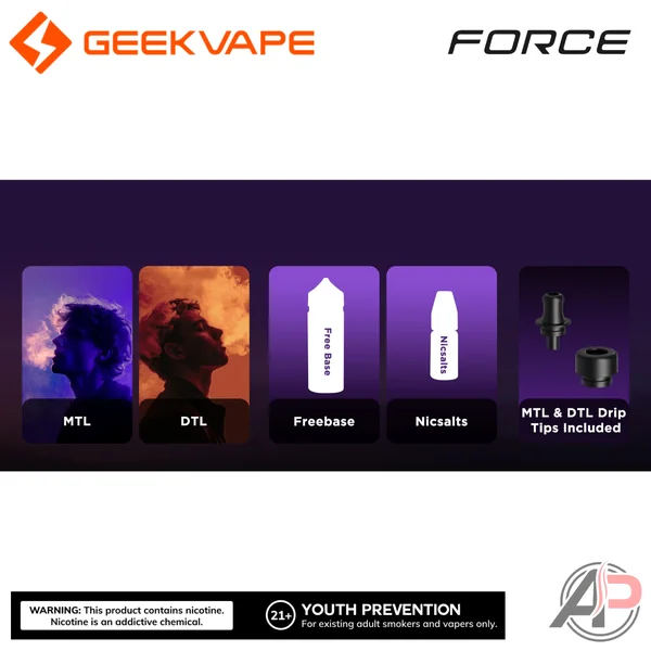 Geek Vape Aegis Force Replacement Pod Tank Cartridges 2 Pack - Image 3