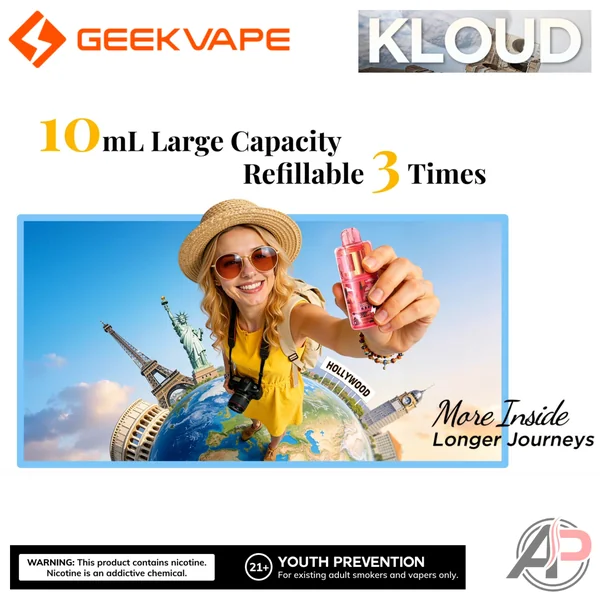 Geek Vape Kloud 35k Refillable Disposable 10mL Starter Kit - Image 4