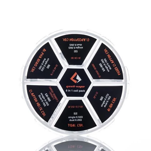 Geekvape 6-in-1 Prebuilt Coil Pack