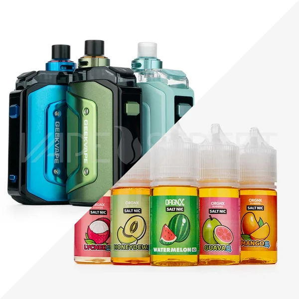 Geekvape Aegis Hero 5 and ORGNX Salt Nic Bundle