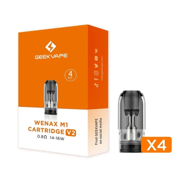GeekVape Wenax M1 V2 Replacement Pods 4-Pack