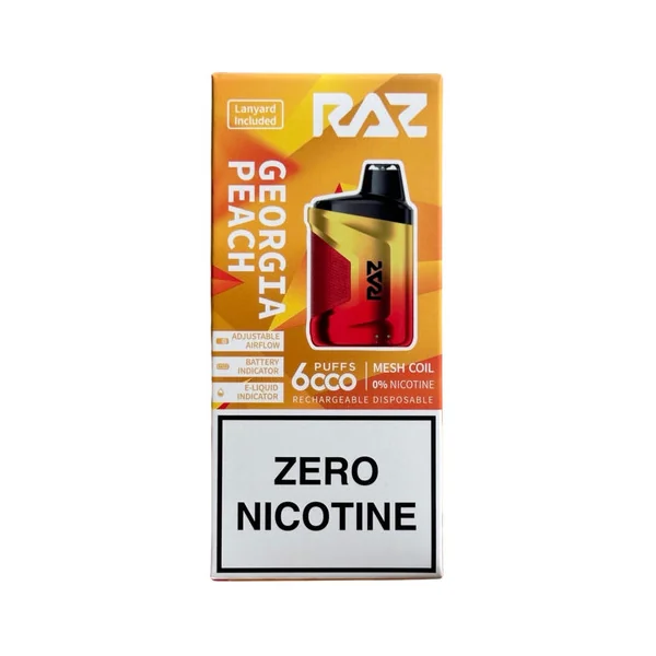 Georgia Peach - RAZ CA6000 - Zero Nicotine
