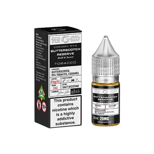 Glas Basix Butterscotch Reserve Nic Salt