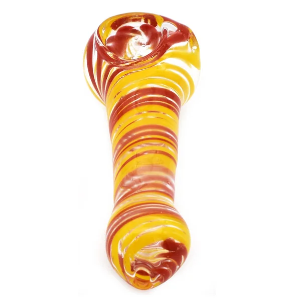 Glass Hand Pipe - Fire Swirl - Image 2