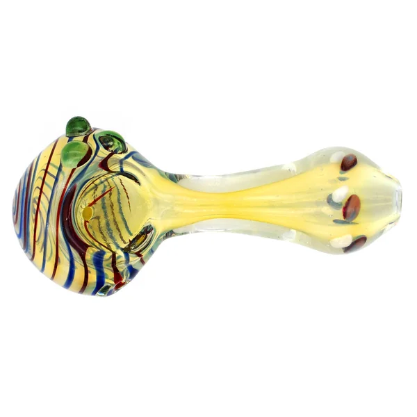 Glass Spoon Pipe - Psychedelic Stripes - Image 5