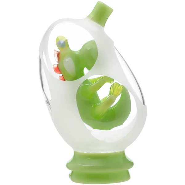 Glassic Frosted Dino Egg Puffco Peak Glass Attachment