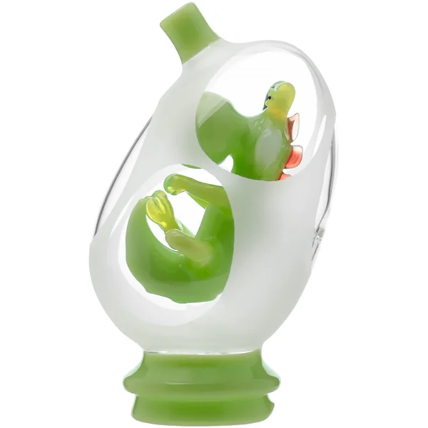 Glassic Frosted Dino Egg Puffco Peak Glass Attachment - Image 5